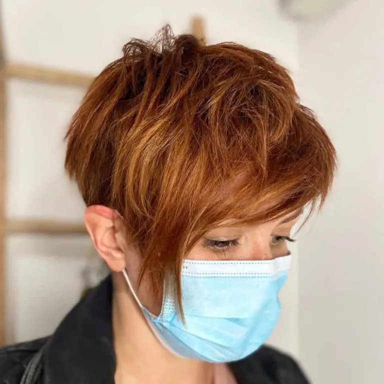 Short Cropped Choppy Brown Hair