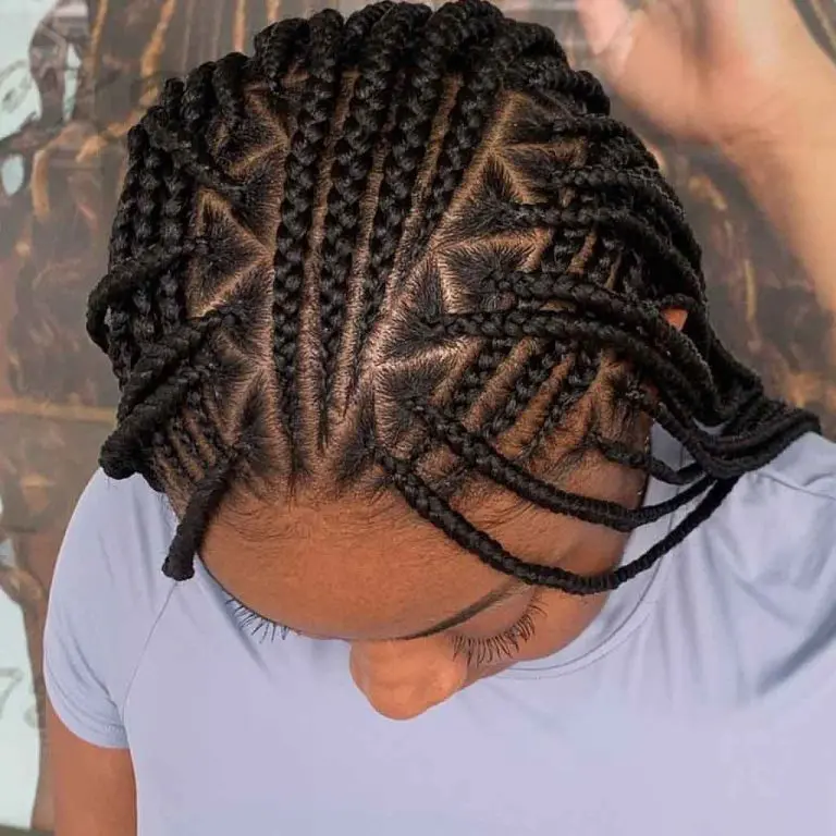 11. Boho Fulani Triangle Braids