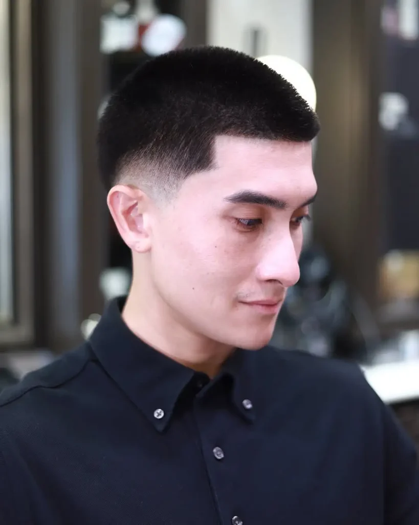 Classic High Fade with Short Textured Top