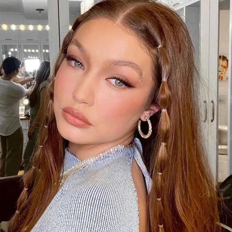Long Brown Hair With Y2K Baby Braids