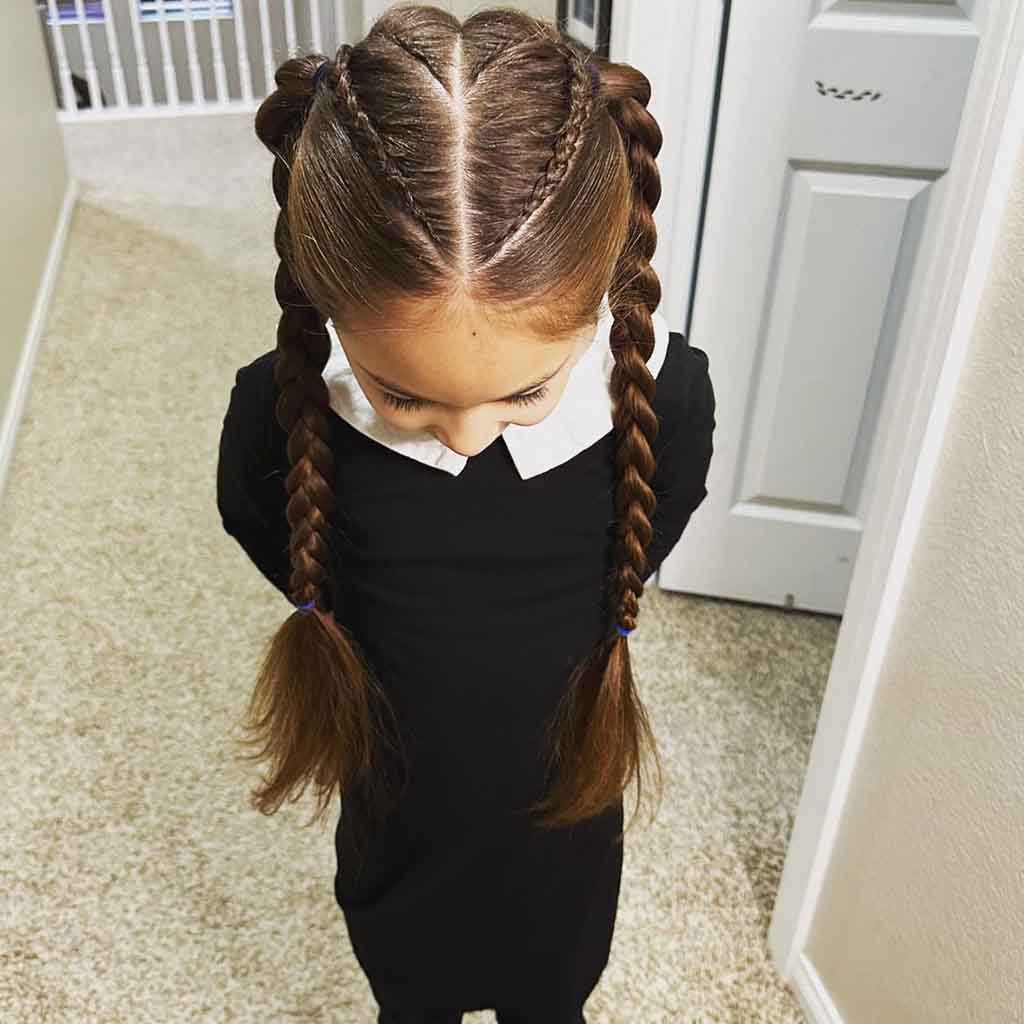 Lace Braids Into Braided Pigtails