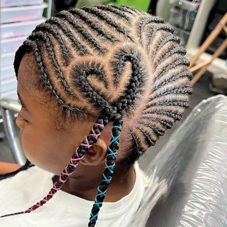 Swirled Lemonade Braids With a Heart