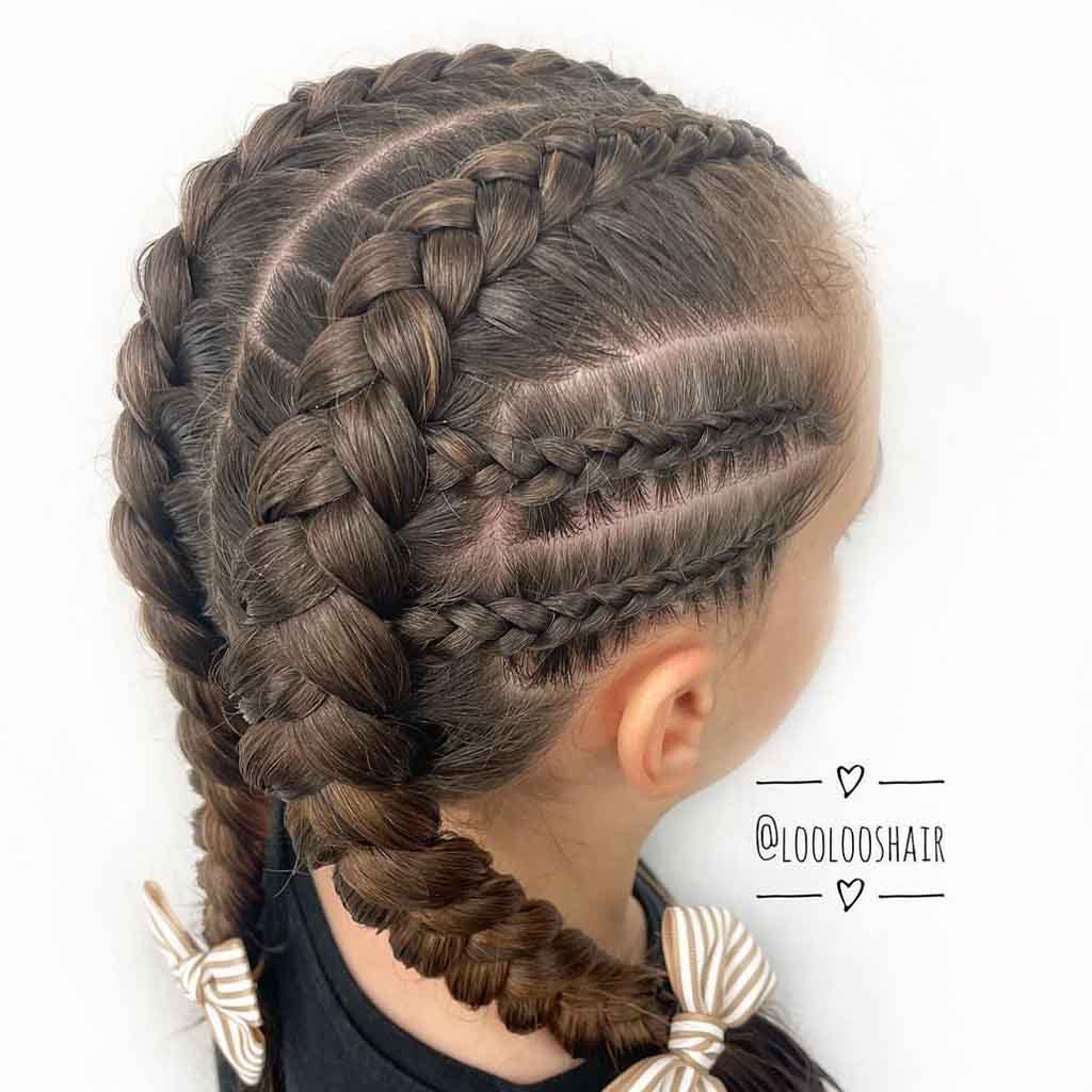 Double Dutch Braid Pigtails