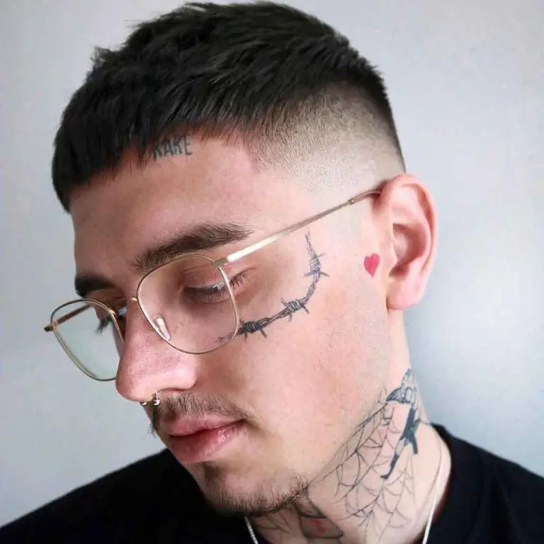 Textured Crop Top Faded Undercut on Black Hair