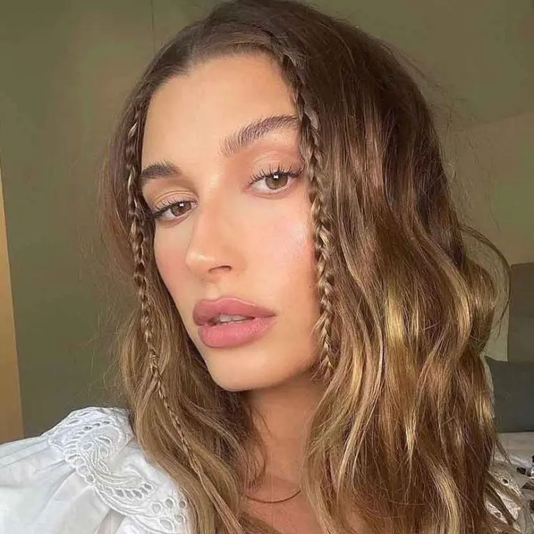 Wavy Golden Hair With Baby Braids