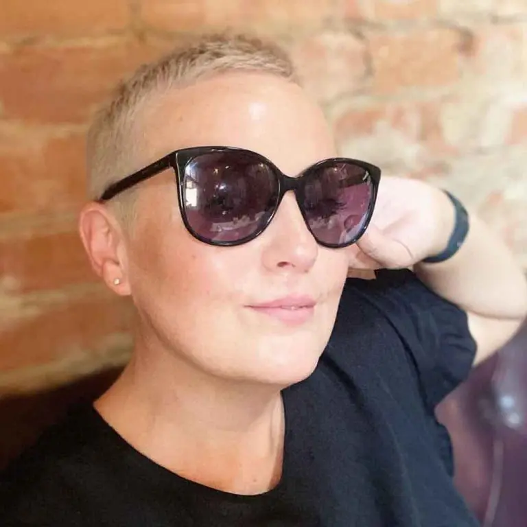 Blonde Short Cropped Buzz Cut