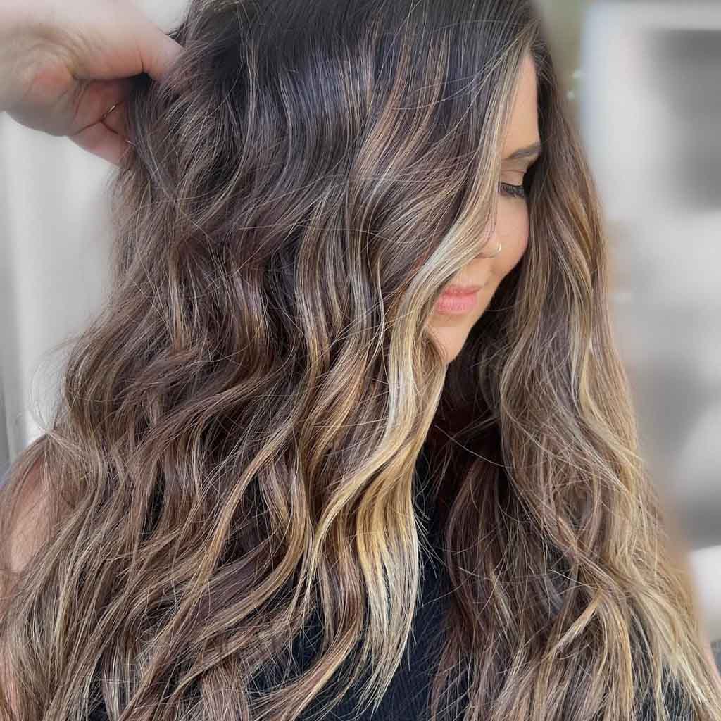 Long Shaggy Wavy California Brunette