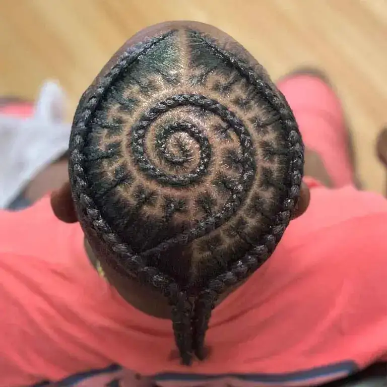 Stylish Swirled Box Braids