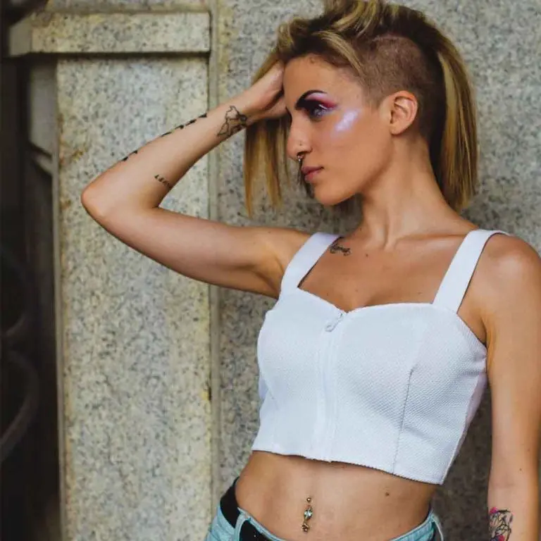 Short Blonde Buzz Cut