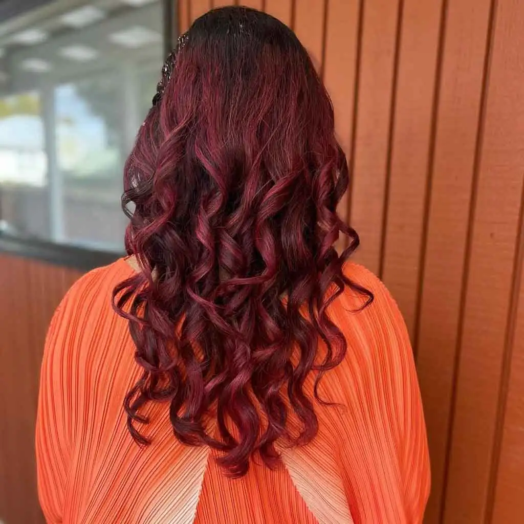 Long Wavy Red Hair