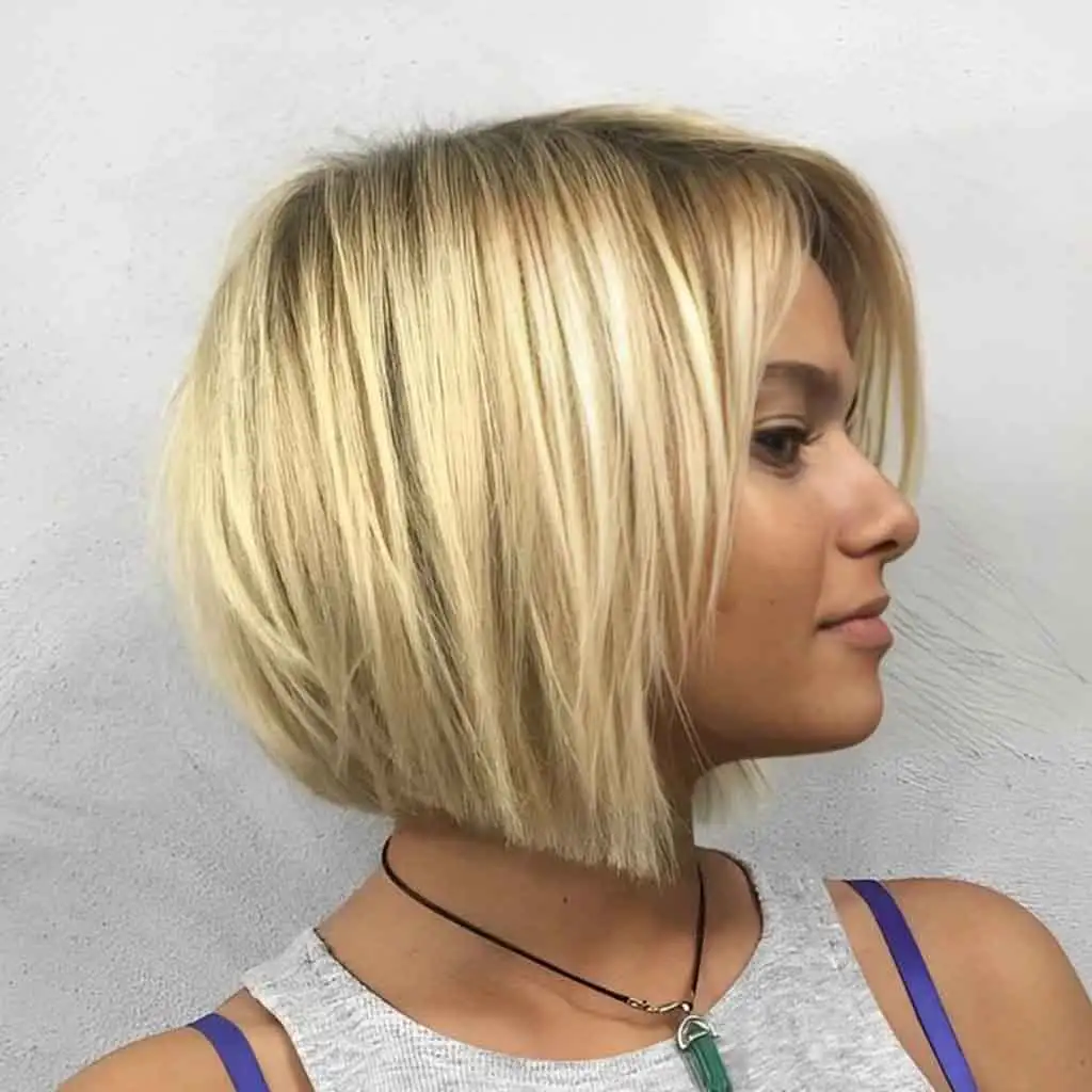 Short Blonde Bob Cut