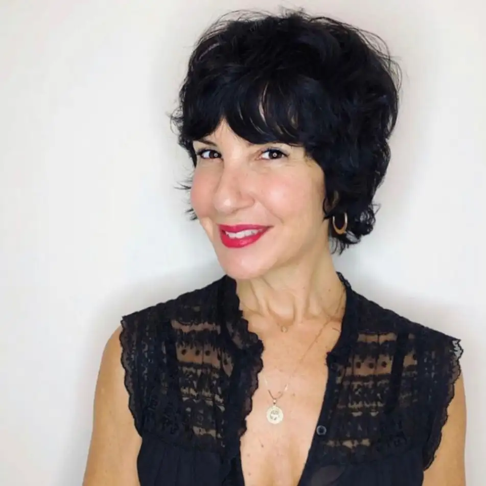 Short Shag Pixie Razor Cut on Black Hair