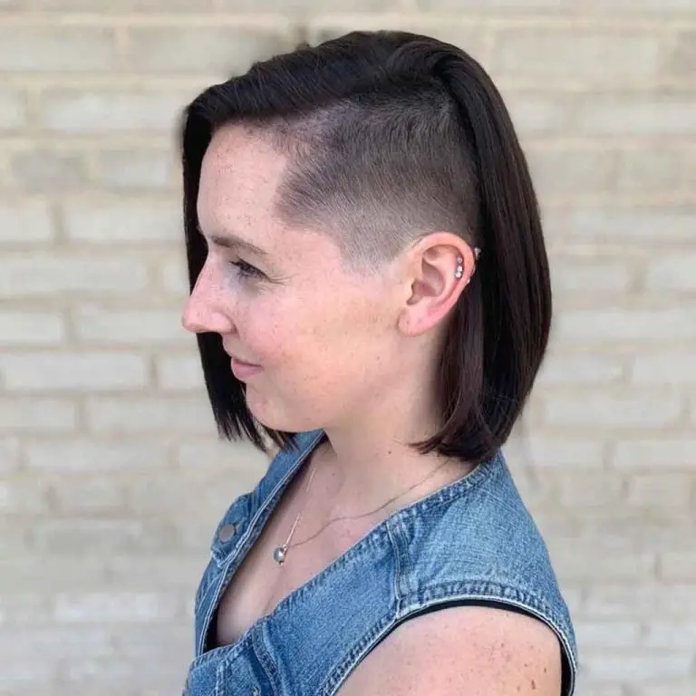 Short Side-Shaved Straight Bob