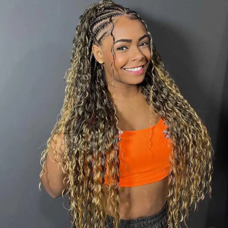 Long Curly Gipsy Fulani Braids