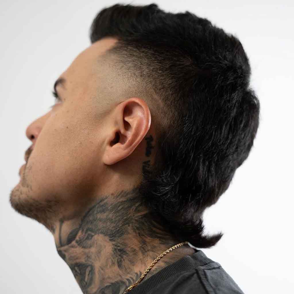 5. Burst Fade Mullet Haircut