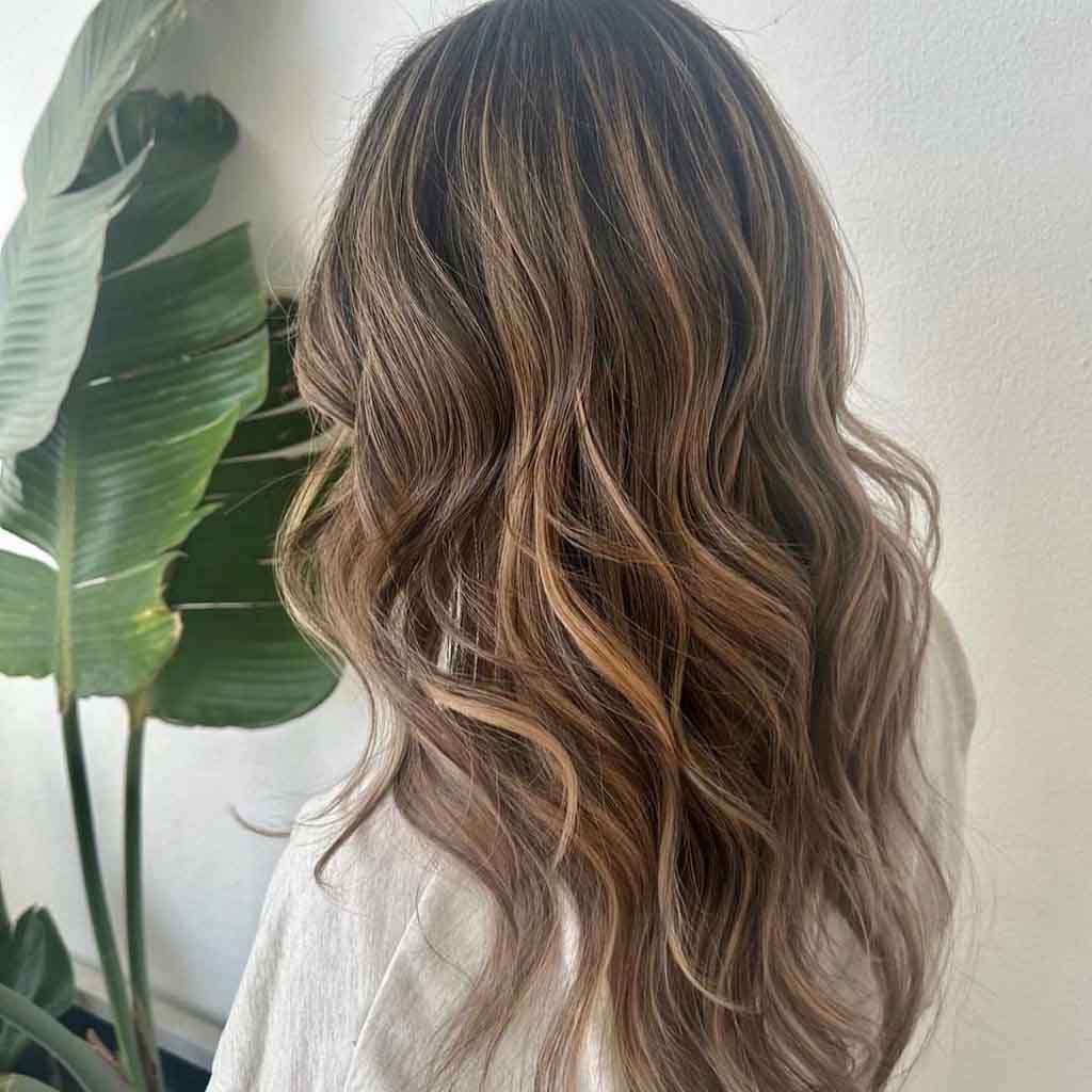 California Brunette With Long Beachy Waves