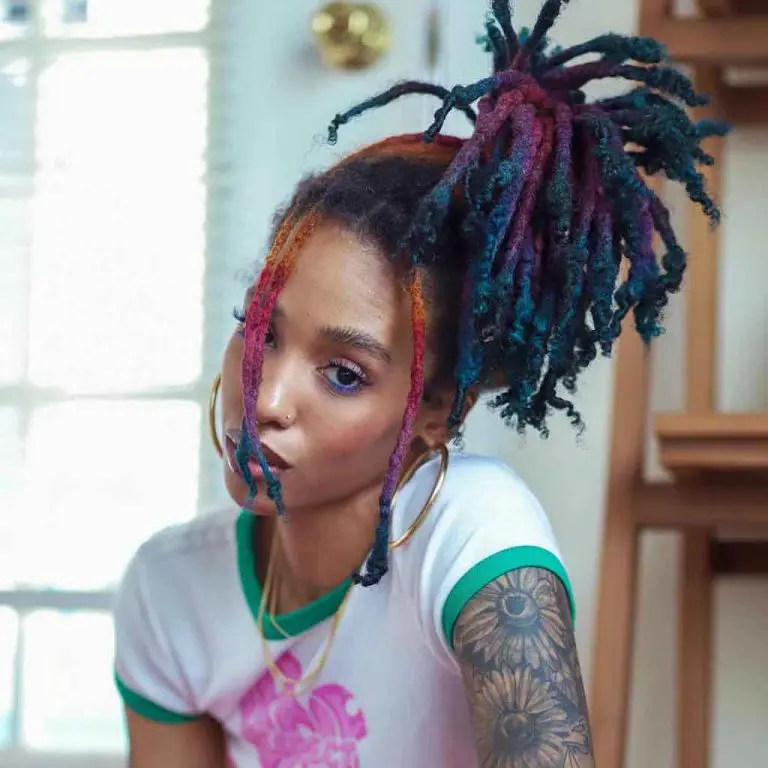 Multi-Colored 4C Curl Dreadlocks