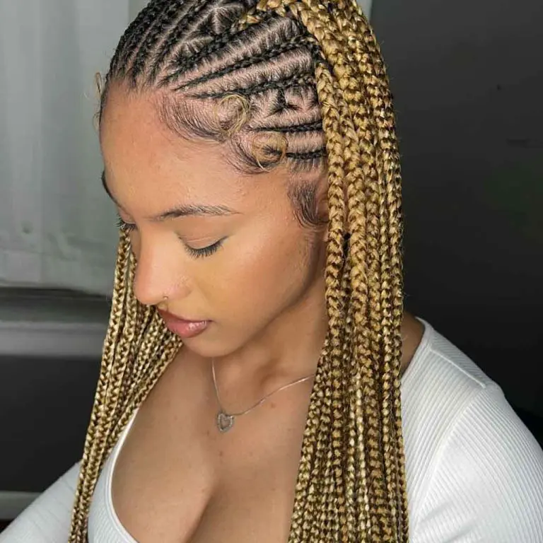 Blonde Freestyle Fulani Braids