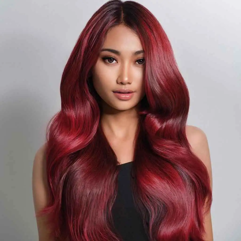 Dark Red Highlights on Brown HairDark Red Highlights on Brown Hair