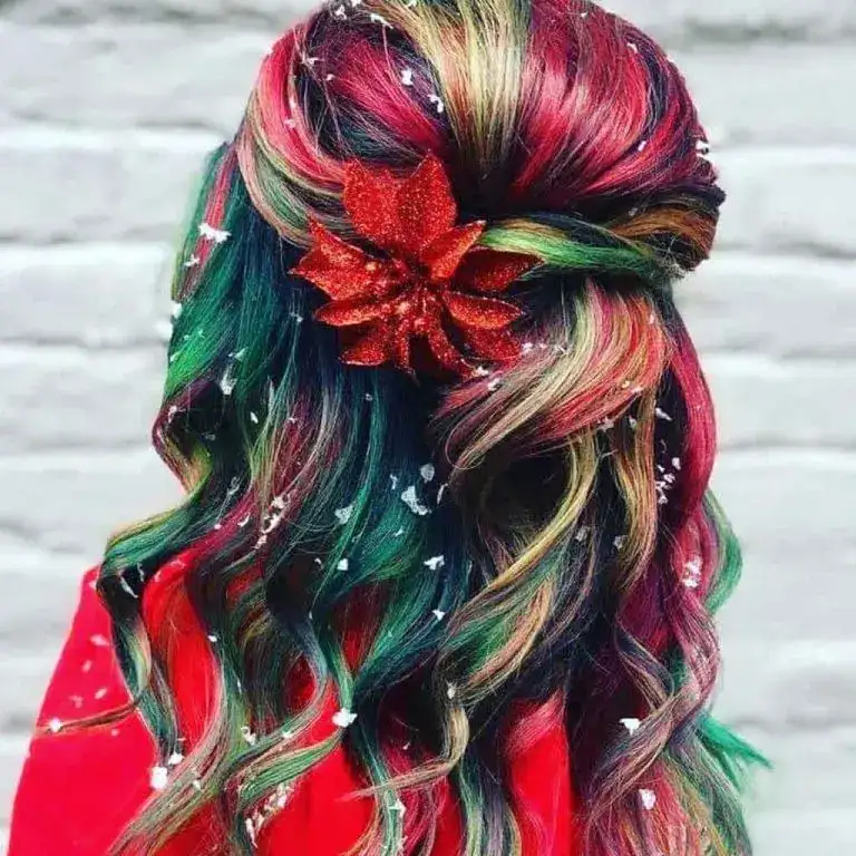 Wavy Multi-Toned Christmas Party Hair