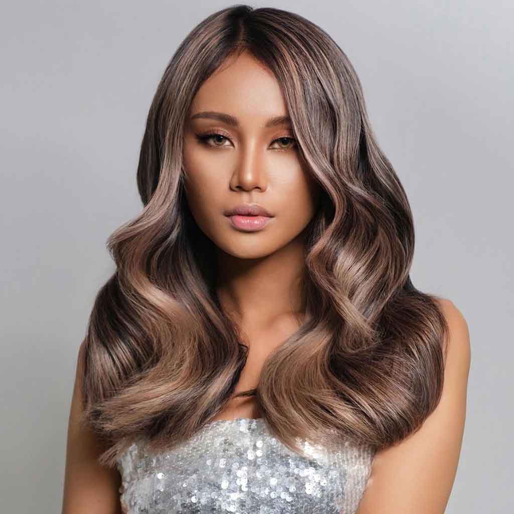 7. Long Ash Brown Wavy Hair 1