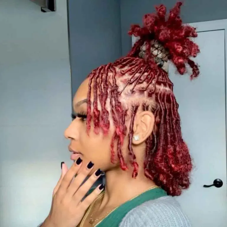 Spiral Tied Red Box Dreadlocks