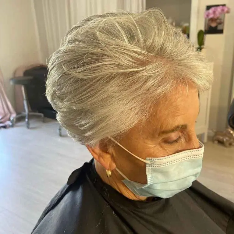 8. Short Cropped Silver Hair for Women Over 60