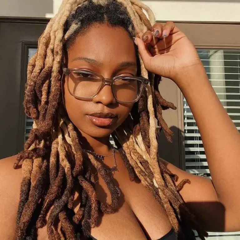 Blonde and Brown Long Dreadlocks