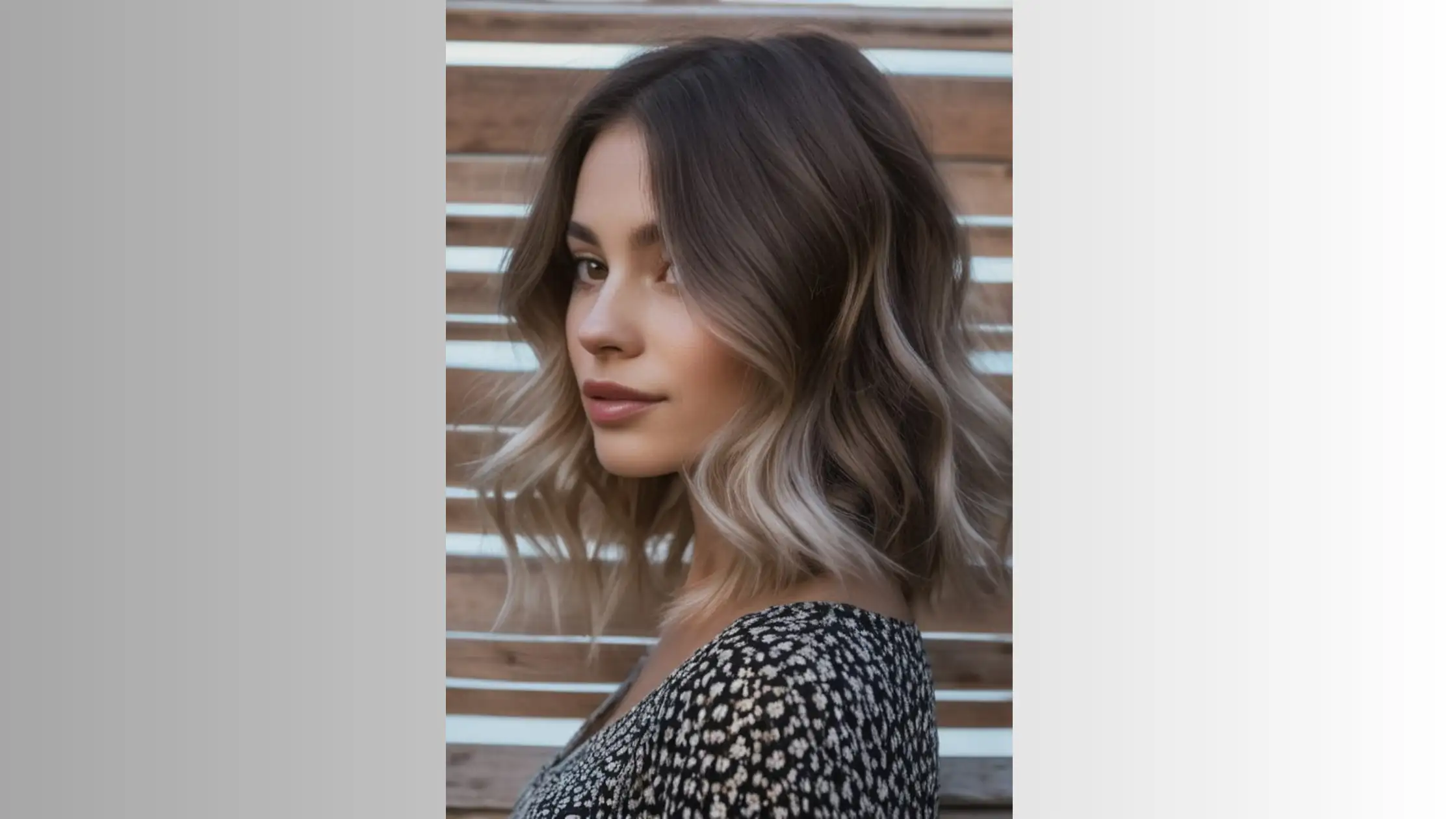Silver Highlights in Hairstyle