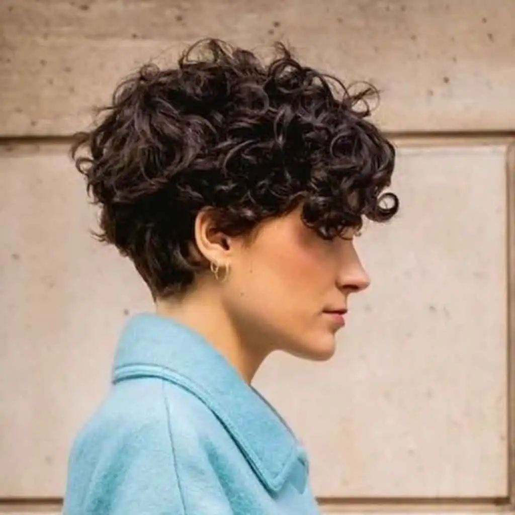 Messy Pixie for Thick Curly Hair