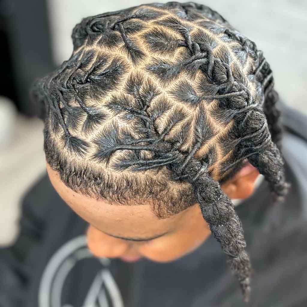 Crisscross Box Braids