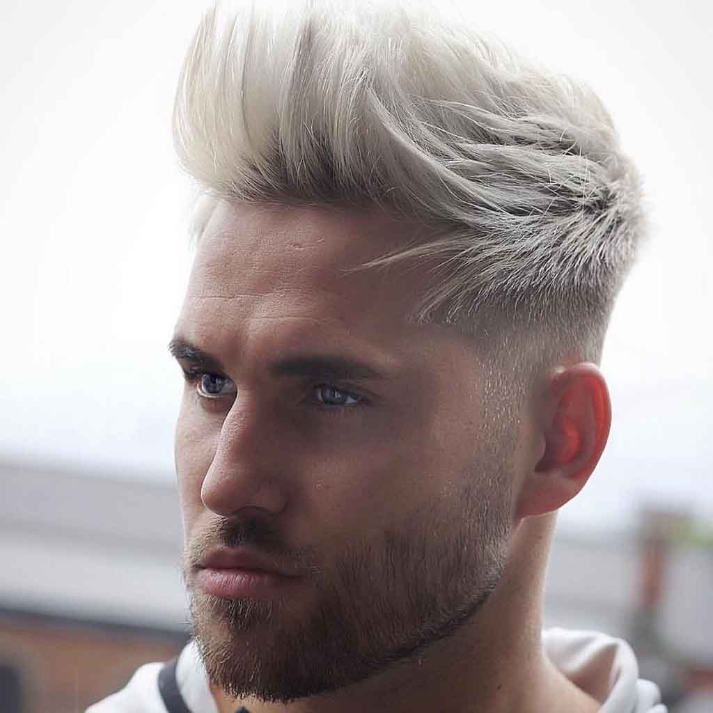 Edgy Brushed-Up Front With Faded Sides and Back