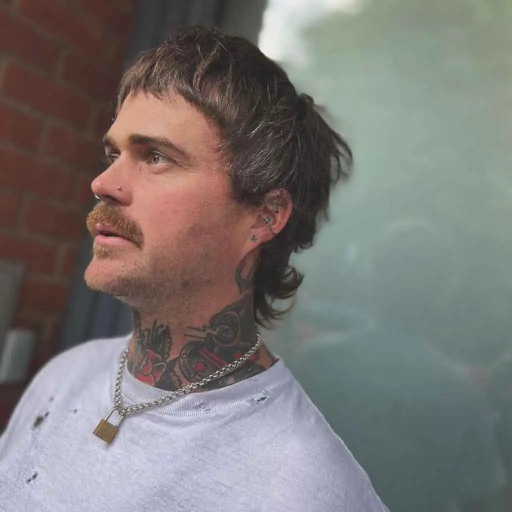 Subtle Short Mullet With Asymmetric Bangs
