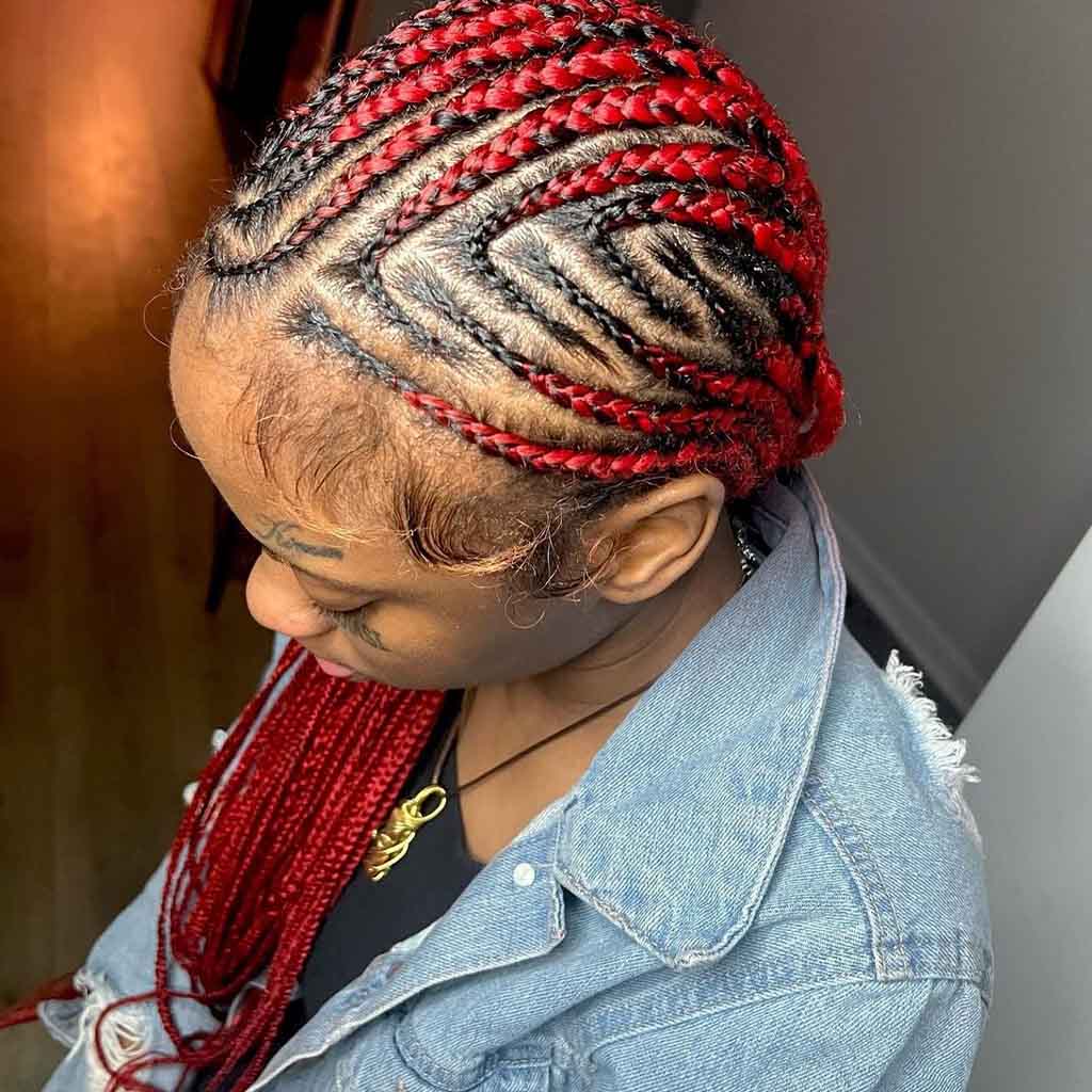 Red Fulani Braids