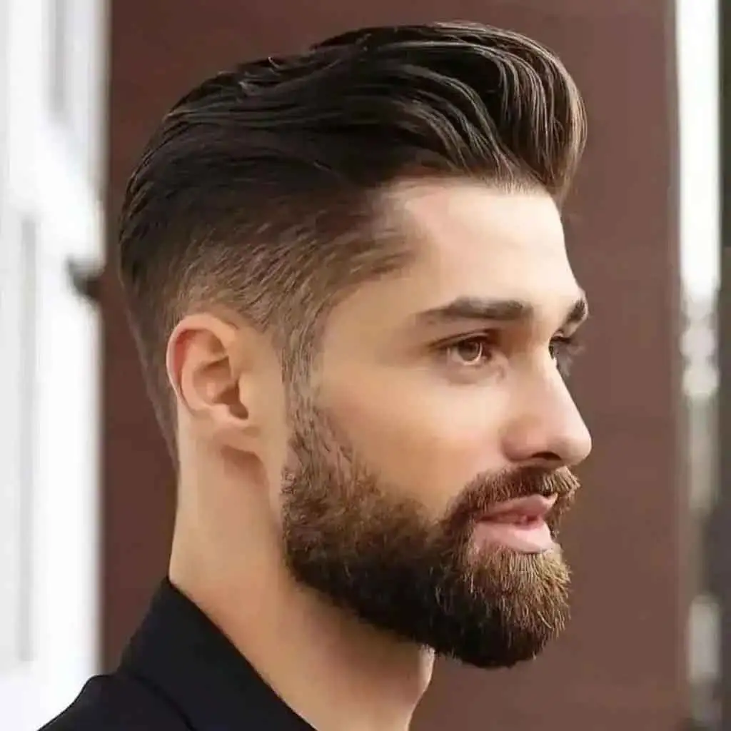 Brown Brushed Up Faded Cut