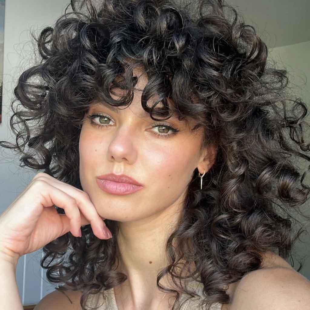 Razor Shag for Curly Hair