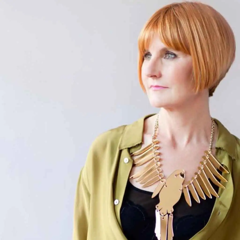 Classic Orange Bob With Curtain Bangs