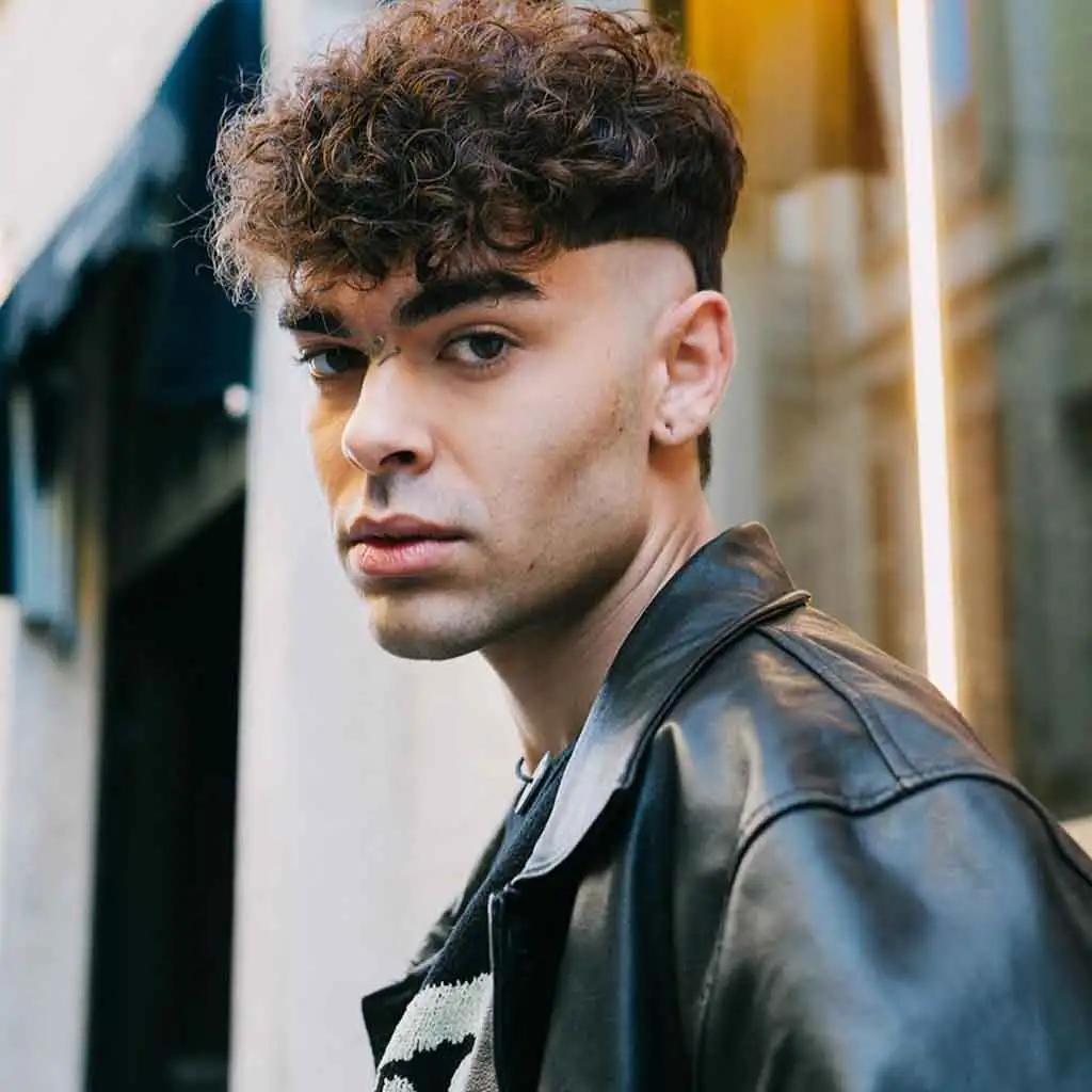 Subtle Curly Mullet With Textured Crop