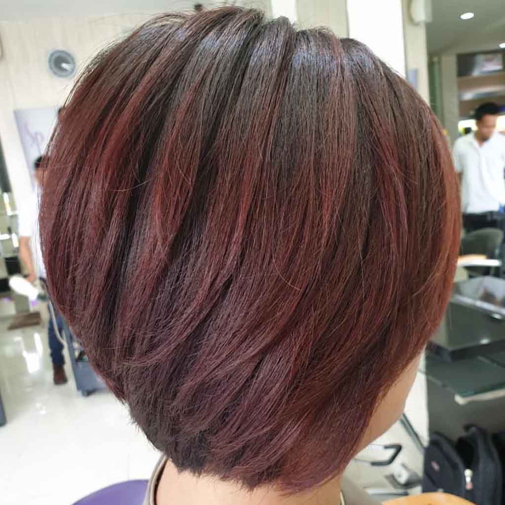 Pixie Bob 3D on Brown Straight Hair