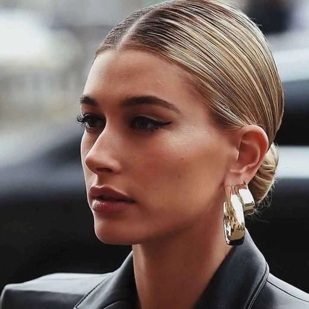 Slicked-Back Classic Bun