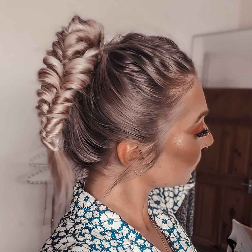 Messy Ponytail Fishtail