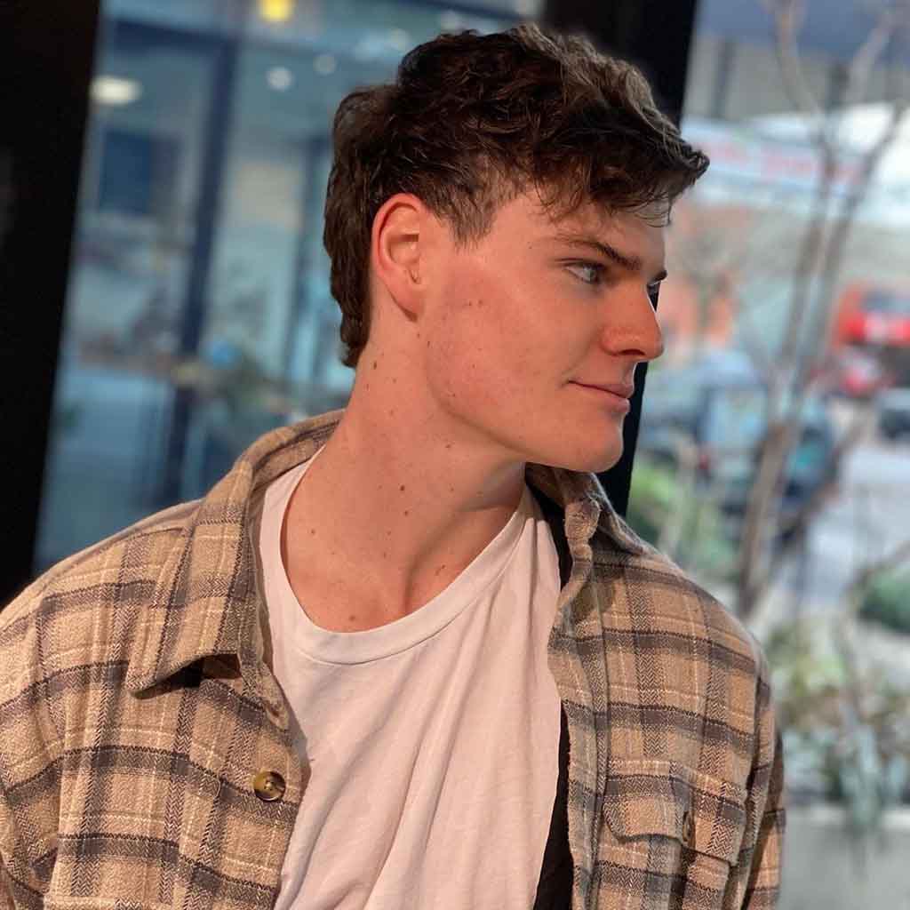 Modern Subtle Mullet With Texture