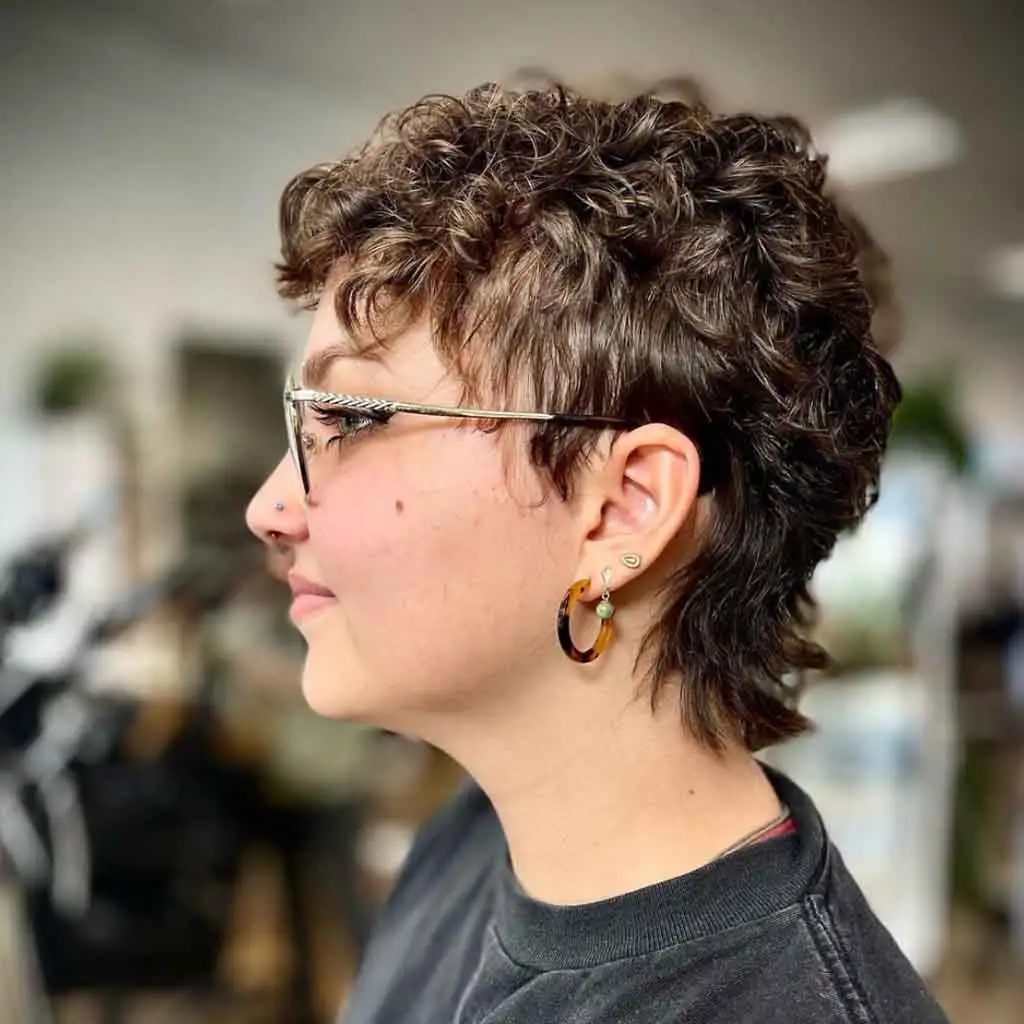 Curly Textured Pixie Cut