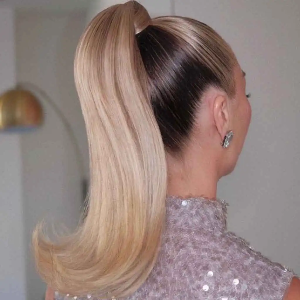 Slicked Back High Ponytail