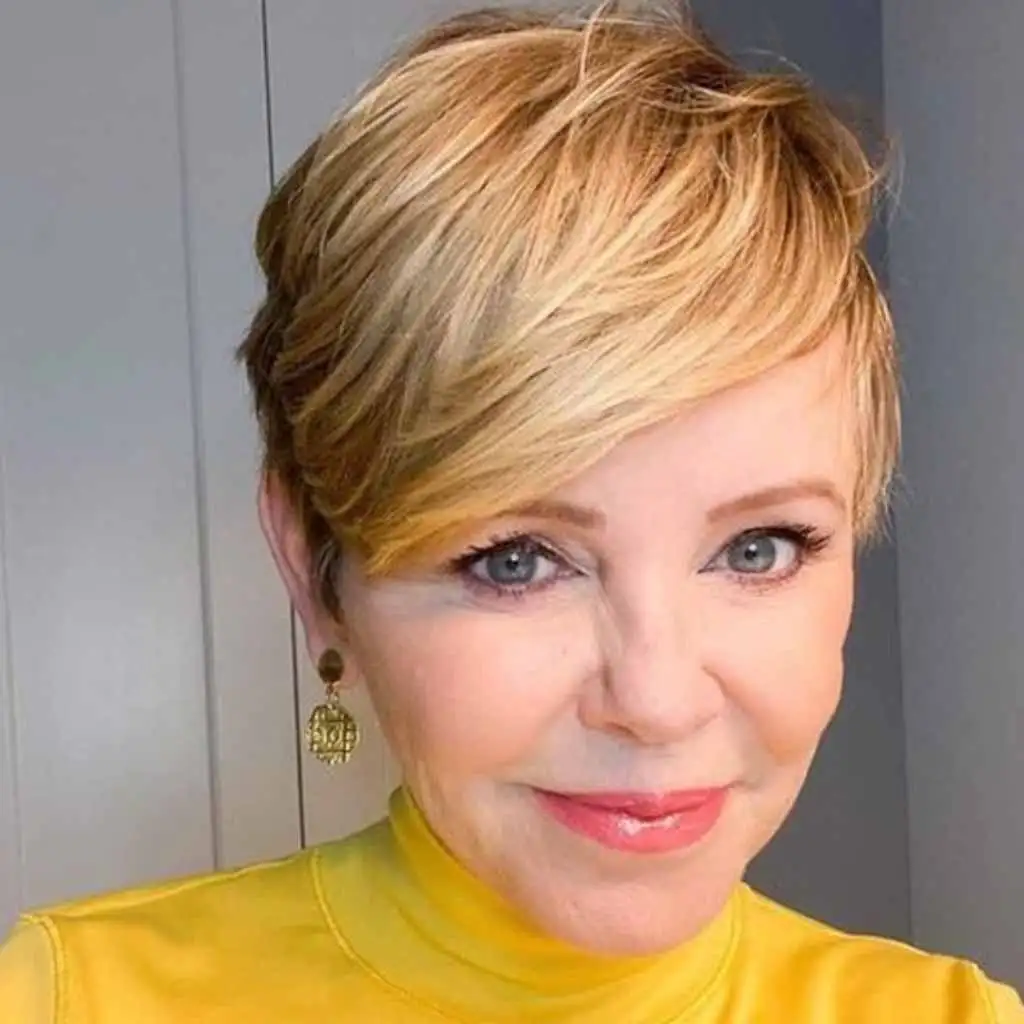 Bronde Layered Pixie Cut