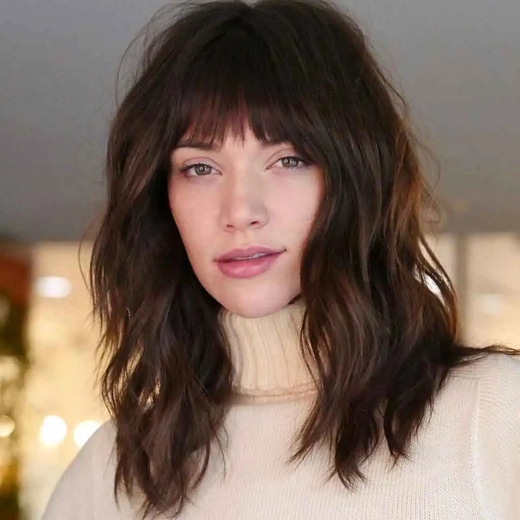 Textured Medium Shag With Fringe