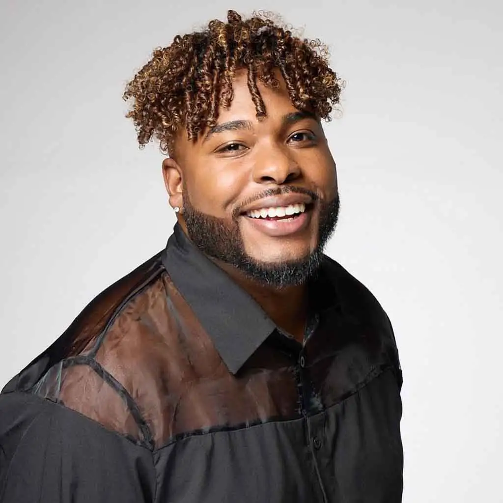 Medium Brown Textured Crop Curly Coils