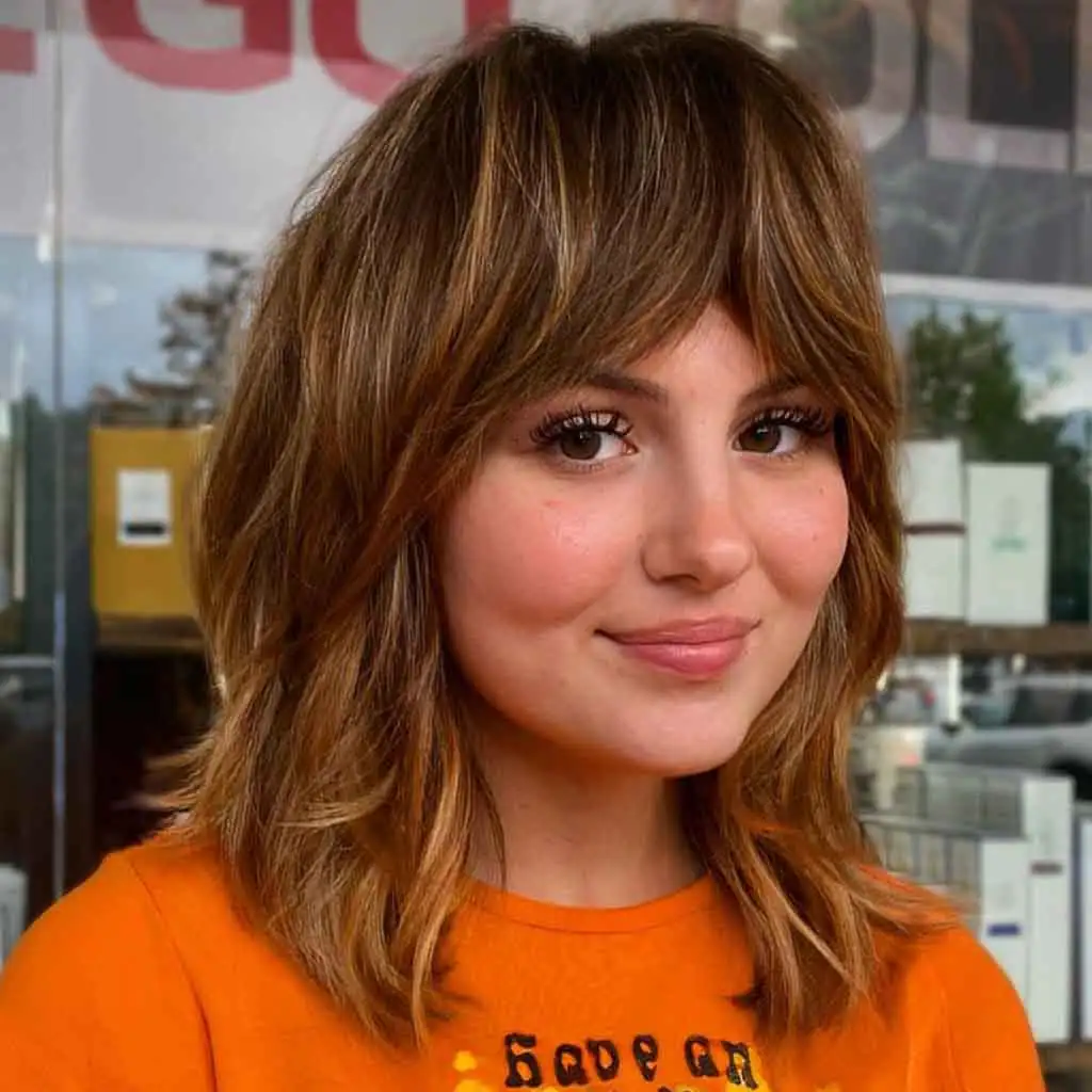 Soft Shag Cut With Curtain Bangs