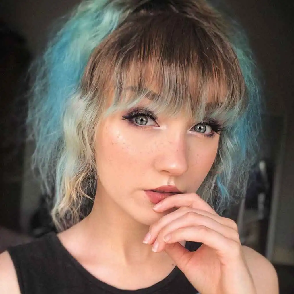 Textured Short Mermaid Color Hair