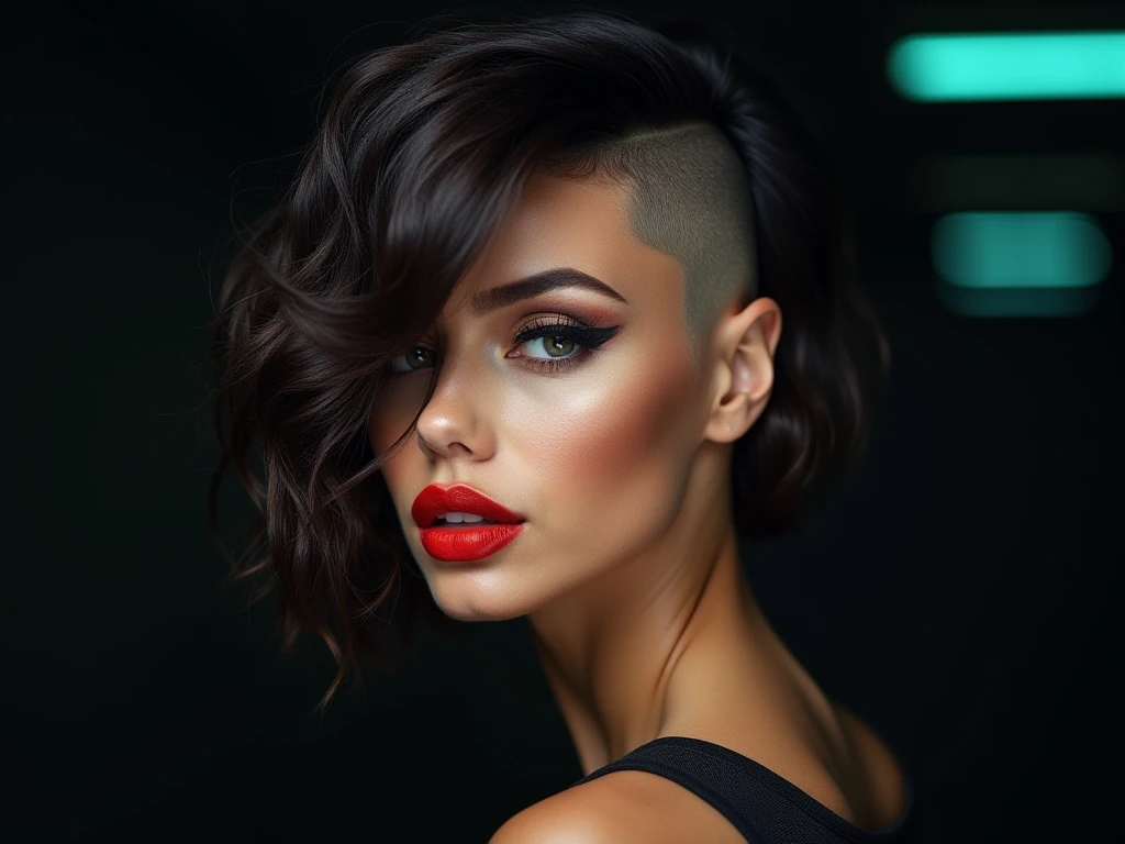 Undercut bob hairstyle